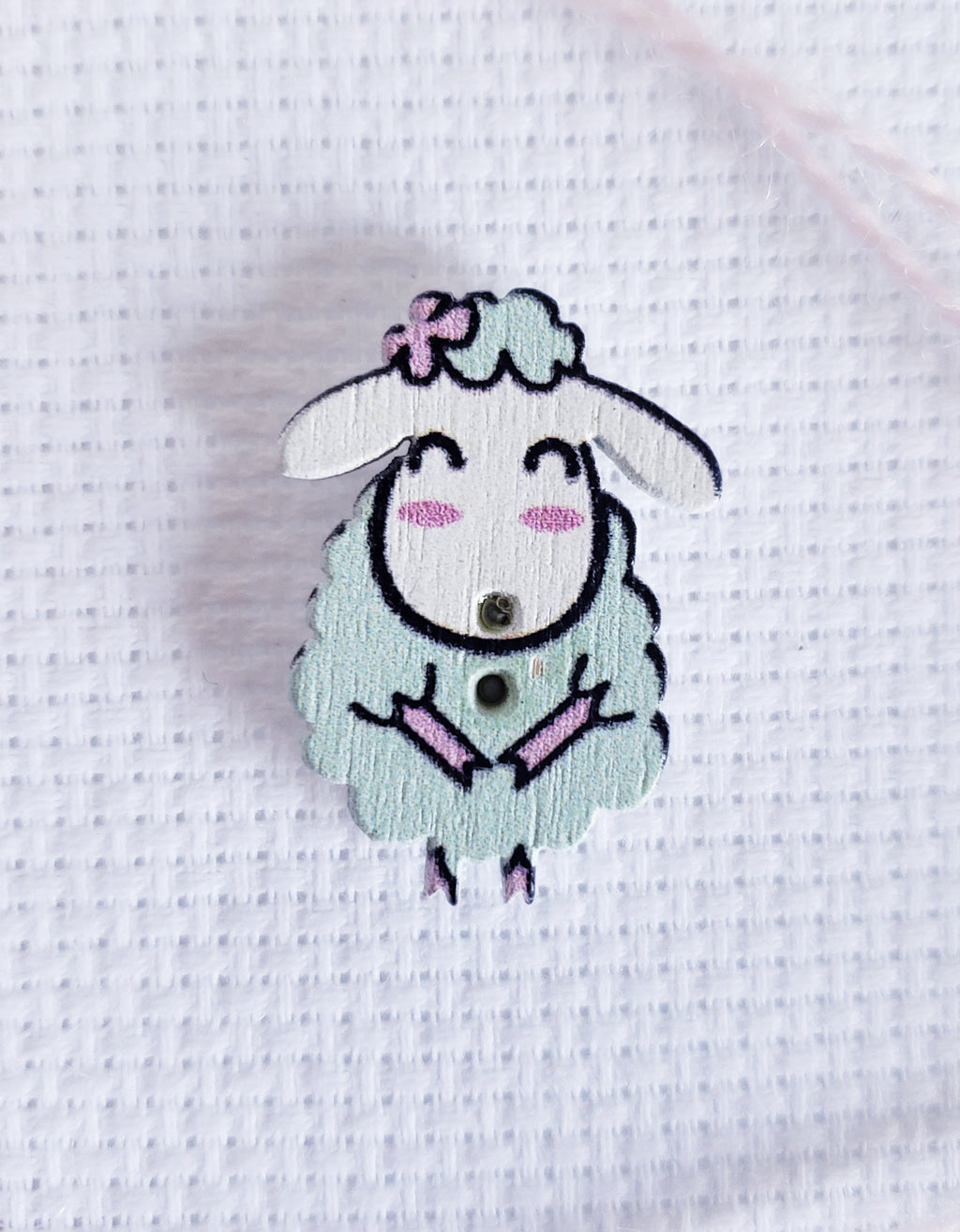 Mint Green Sheep Lamb Magnetic Needle Minder