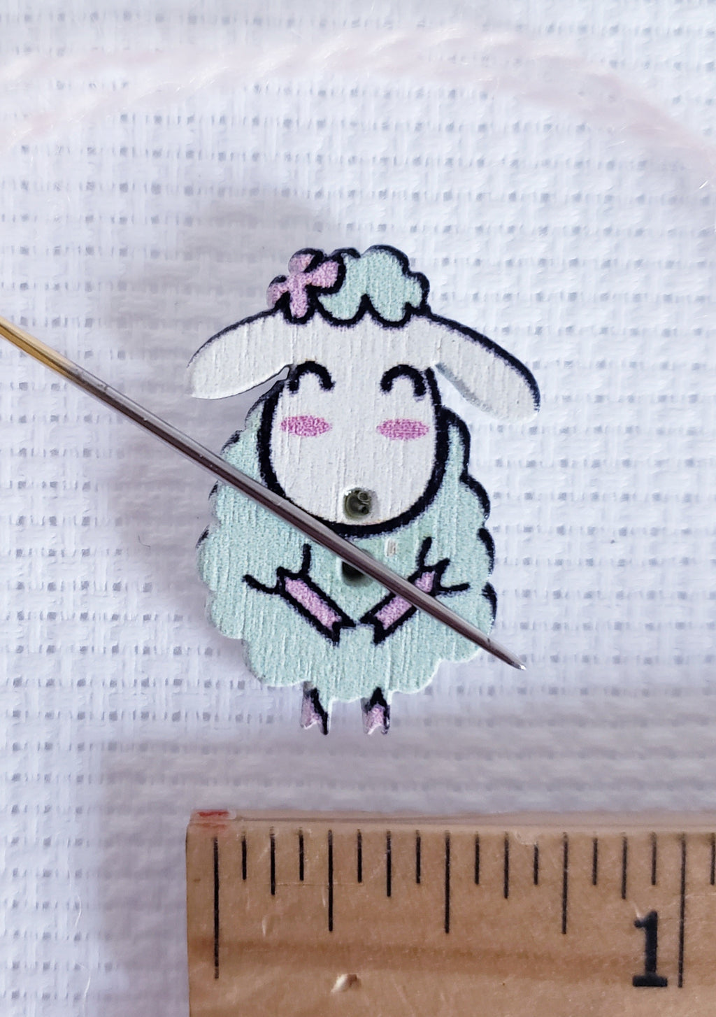Mint Green Sheep Lamb Magnetic Needle Minder