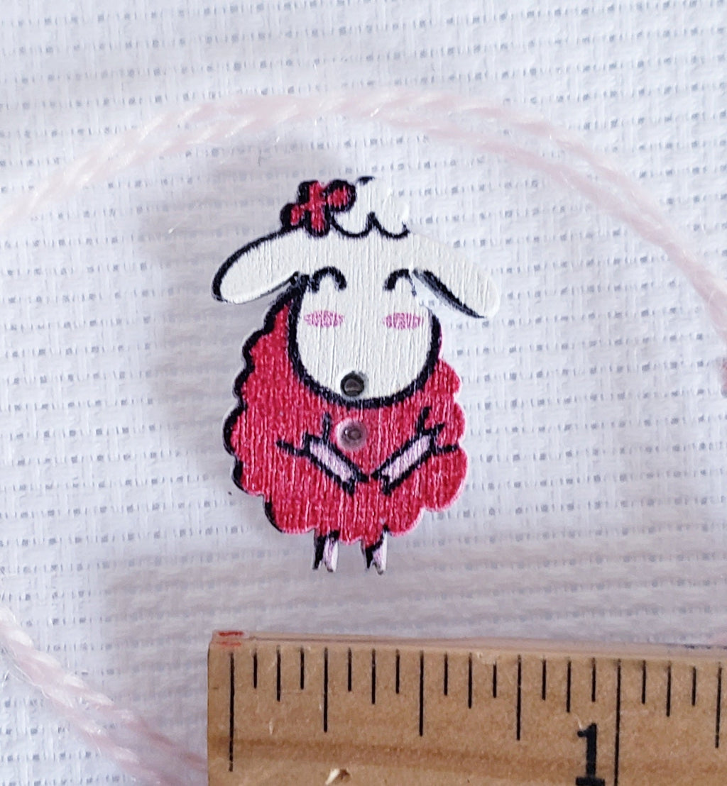 Red Sheep Lamb Magnetic Needle Minder