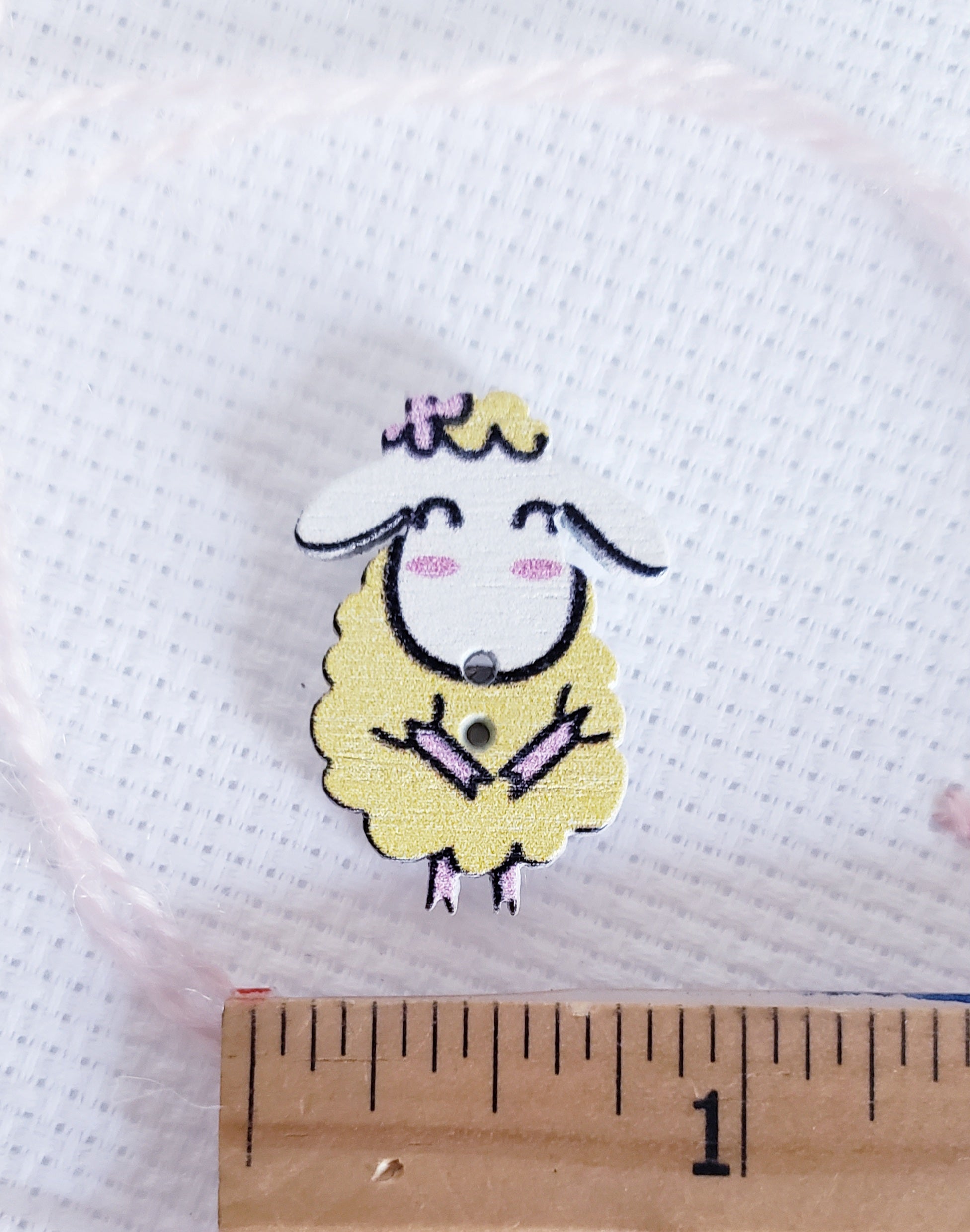 Yellow Sheep Lamb Magnetic Needle Minder