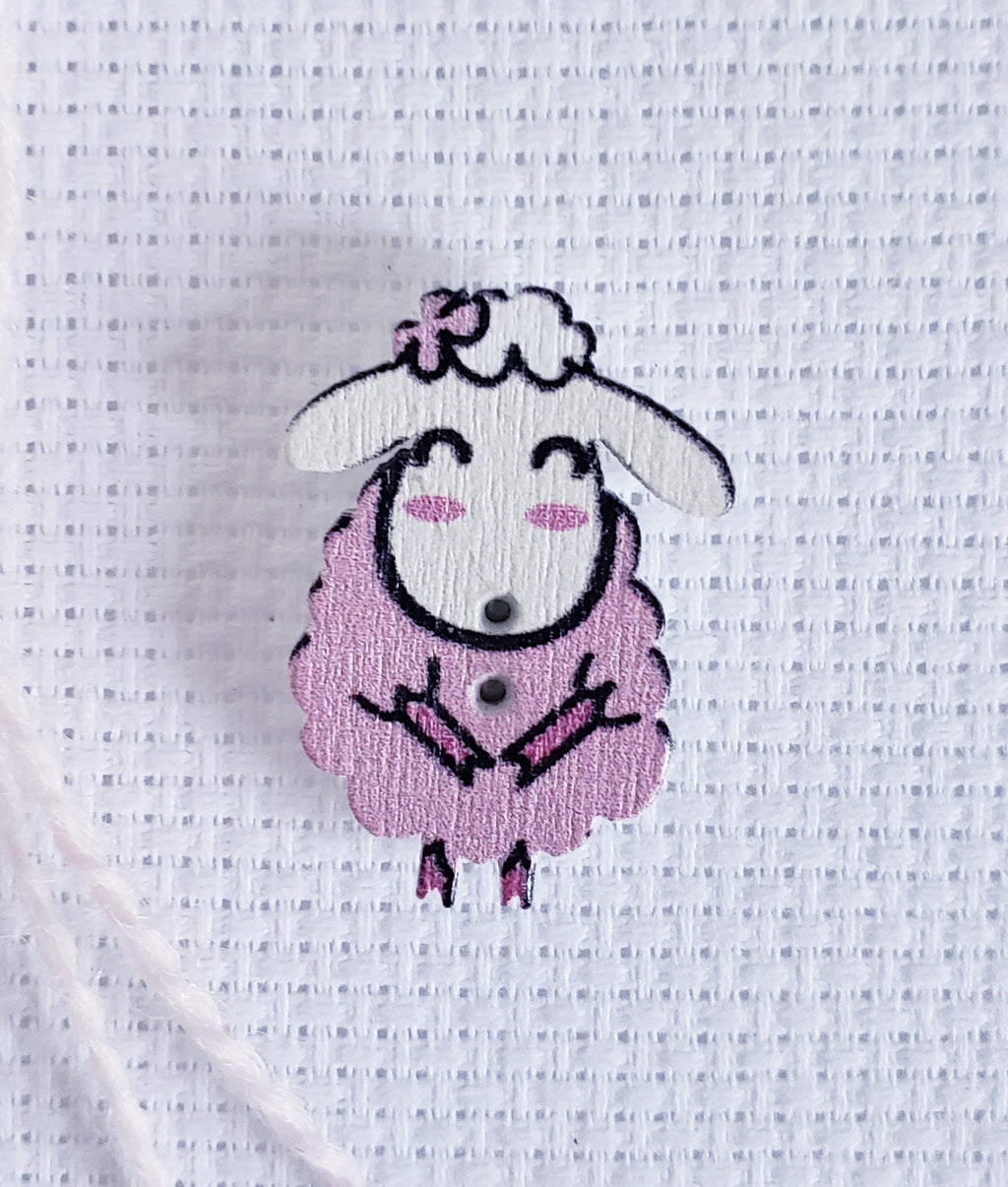 Never Give Up Round Enamel Magnetic Needle Minder