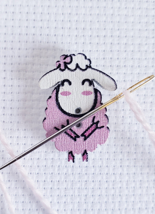 Pink Sheep Lamb Magnetic Needle Minder