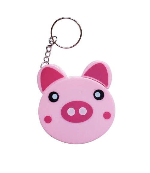 Pig Tape Measure Keychain