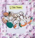 Bunny Action Easter Stitch Markers