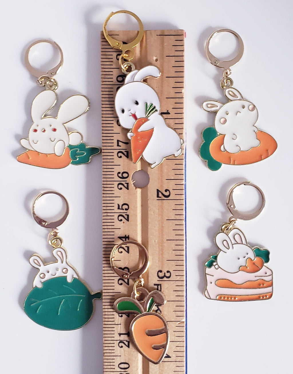 Bunny Action Easter Stitch Markers