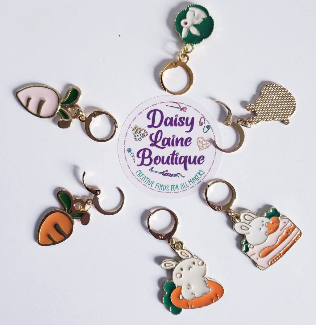Bunny Carrot Easter Stitch Markers