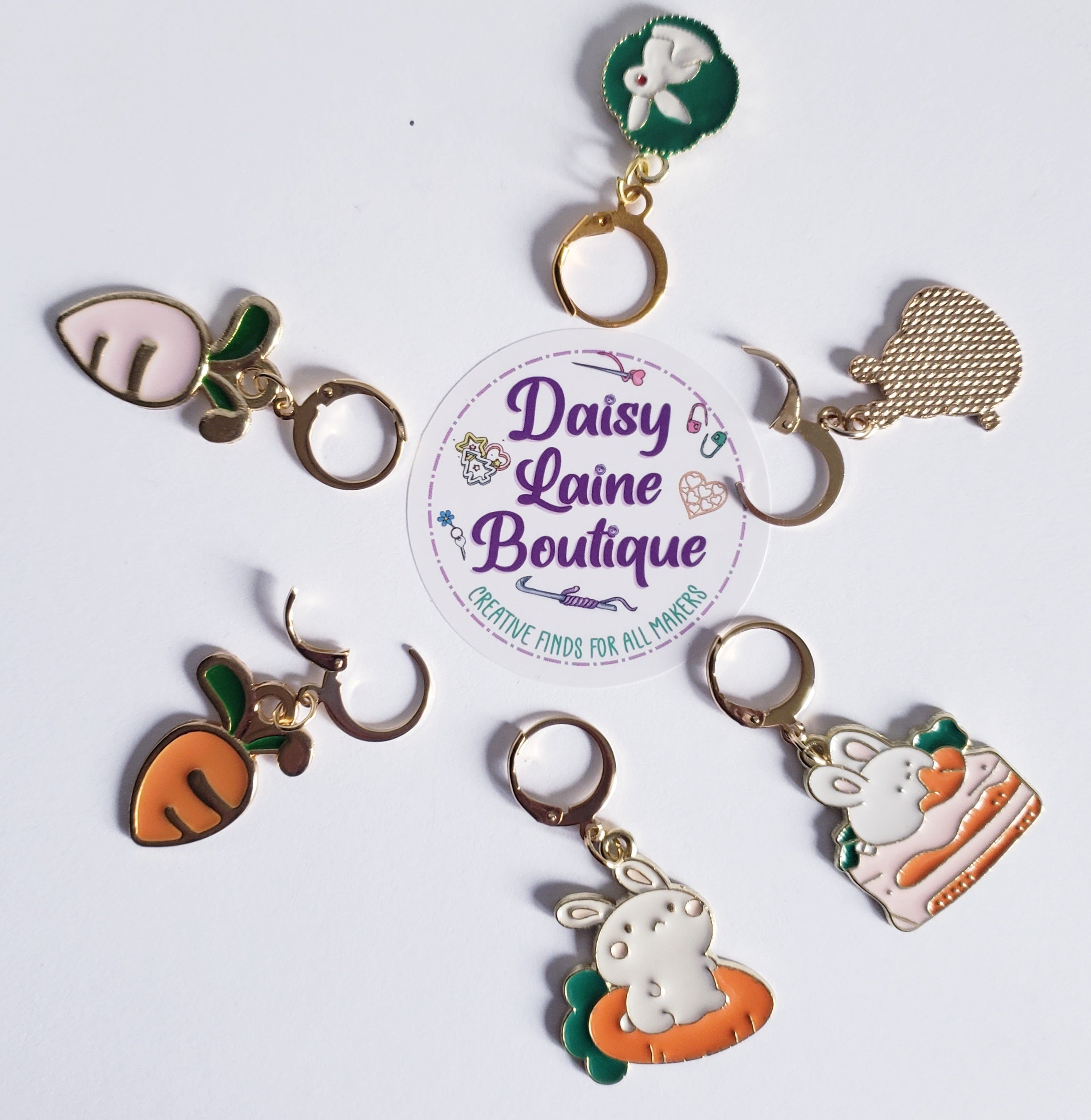 Bunny Carrot Easter Stitch Markers