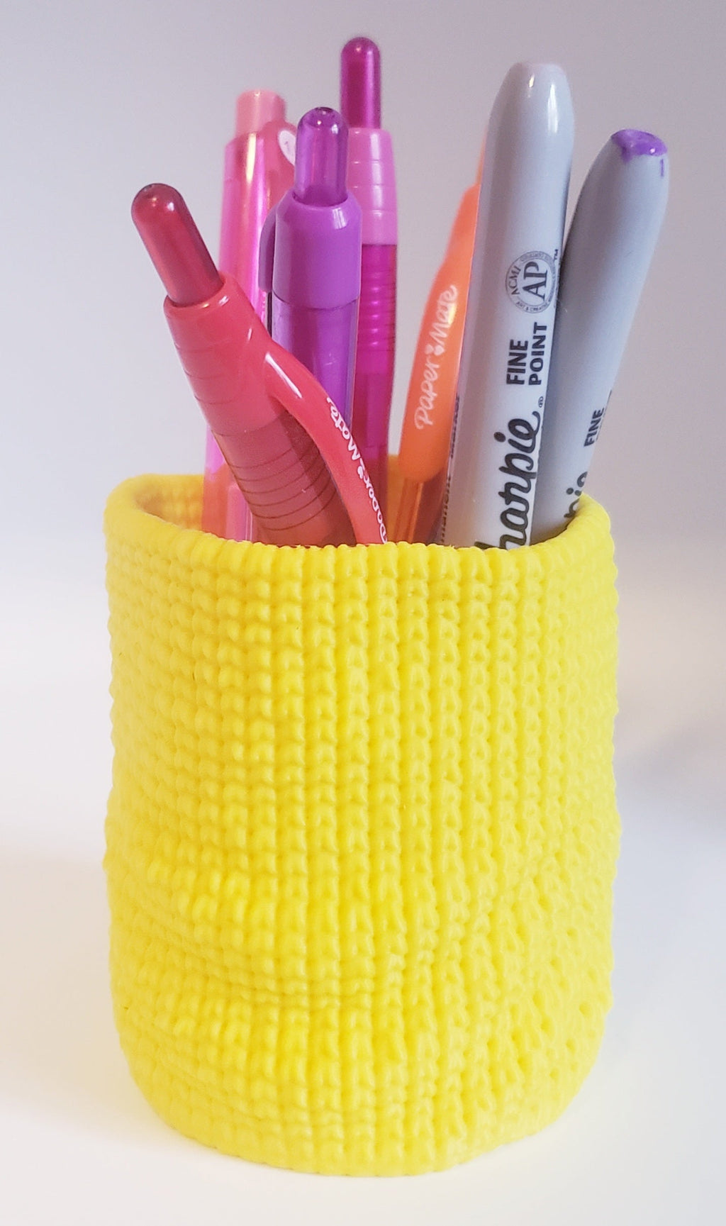 Knitted Slouch Pot Organizer