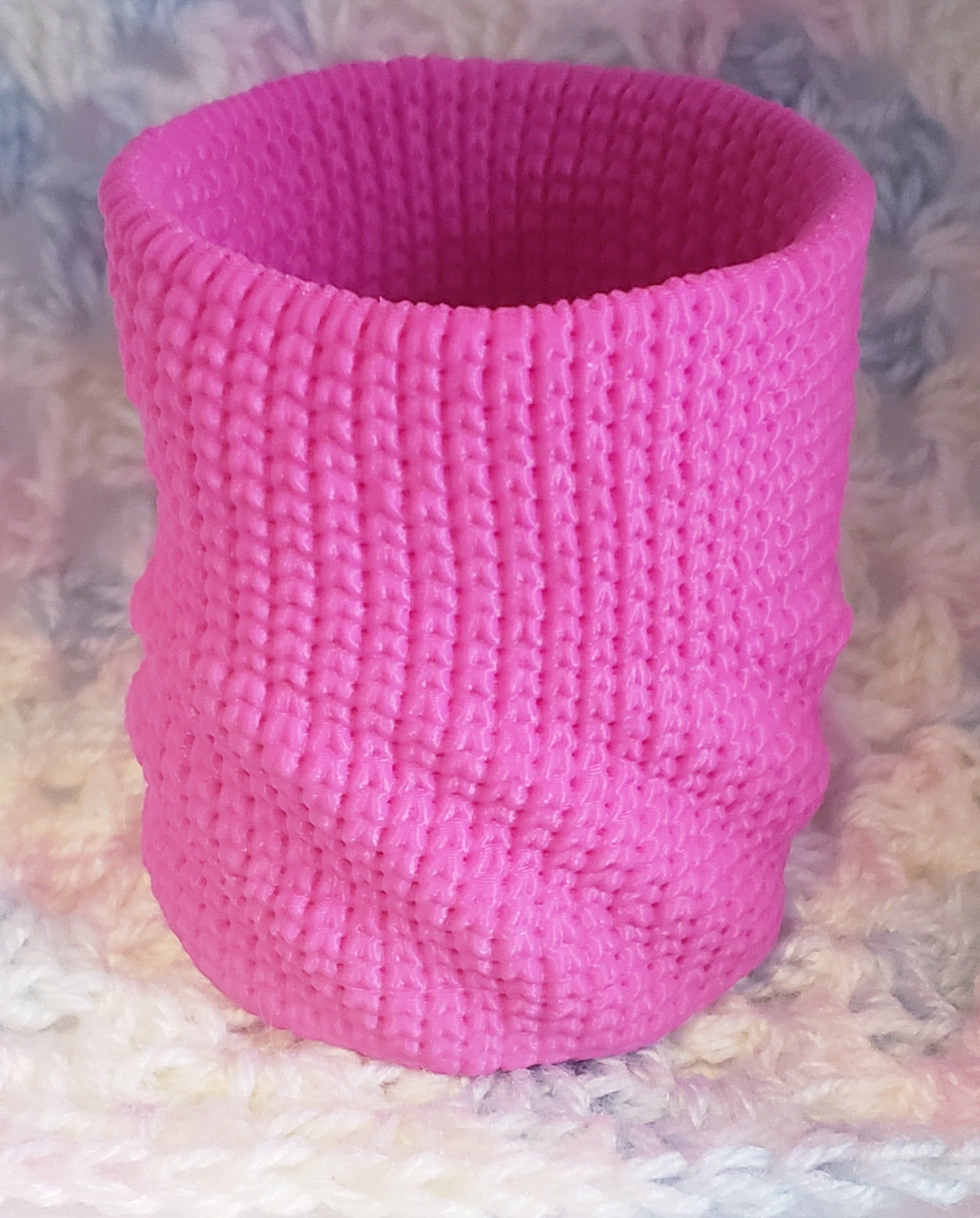Knitted Slouch Pot Organizer