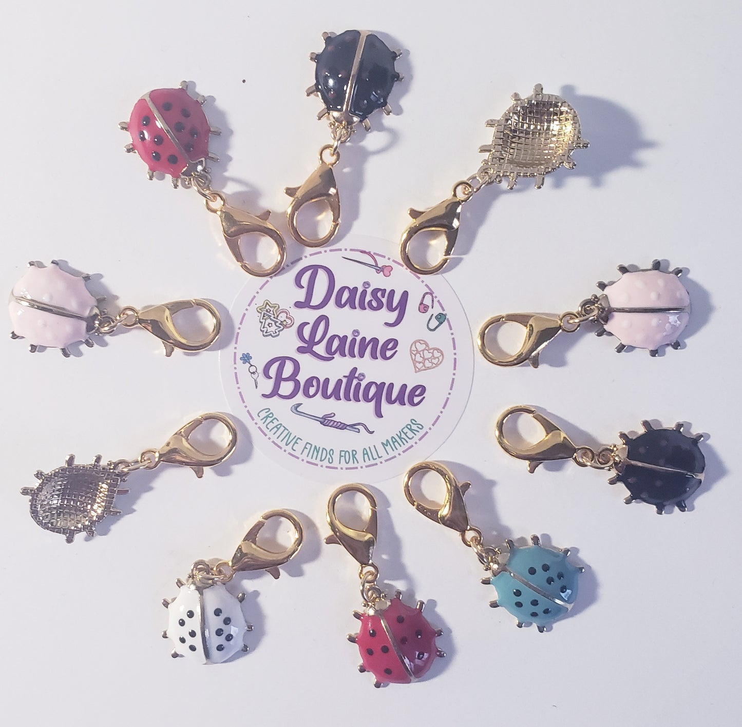 Ladybug Stitch Markers