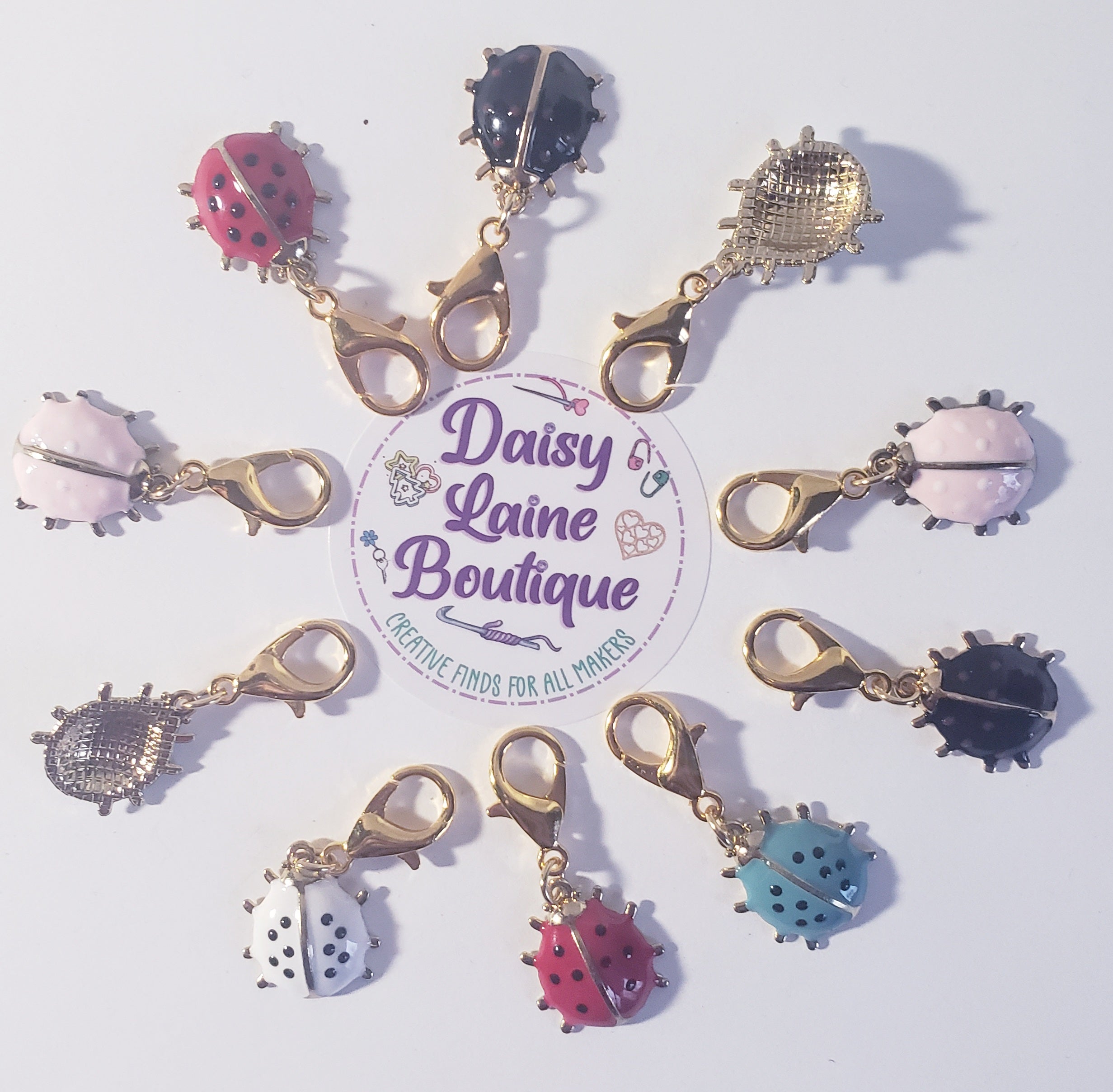 Ladybug Stitch Markers