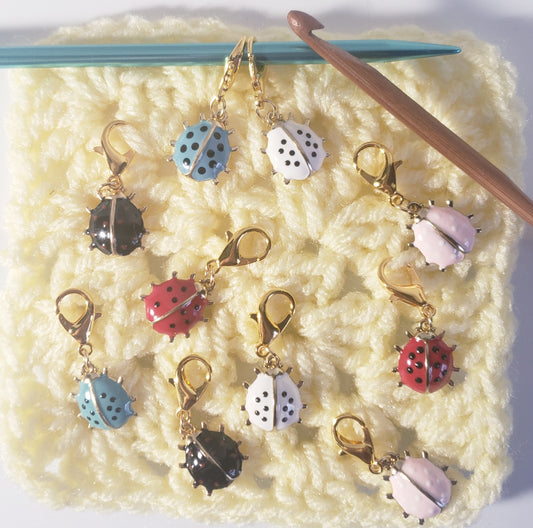 Ladybug Stitch Markers