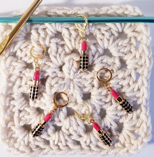 Lipstick Stitch Markers