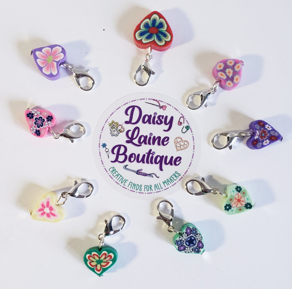 Hearts Flower Stitch Markers