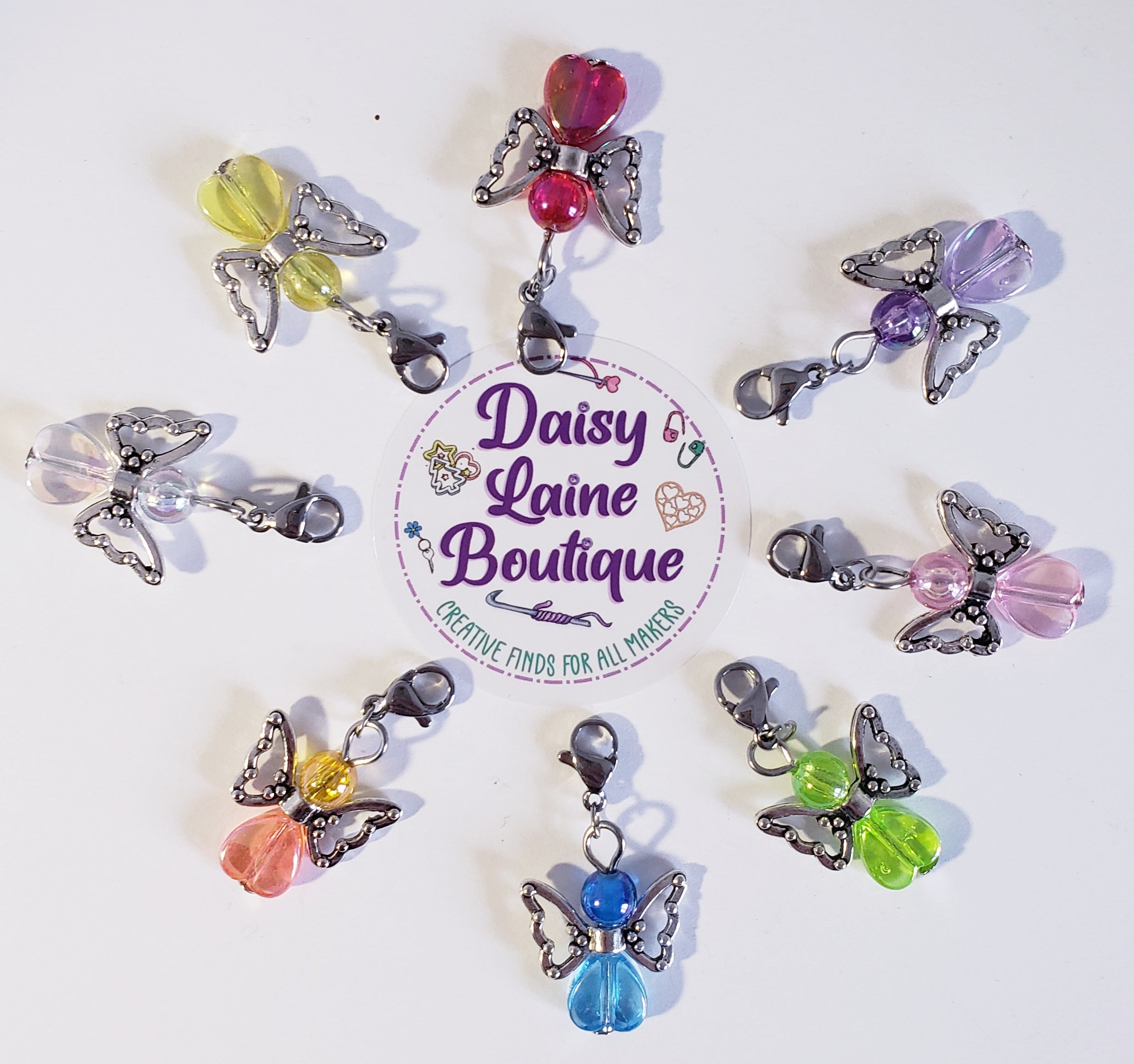 Angel Beaded Stitch Markers