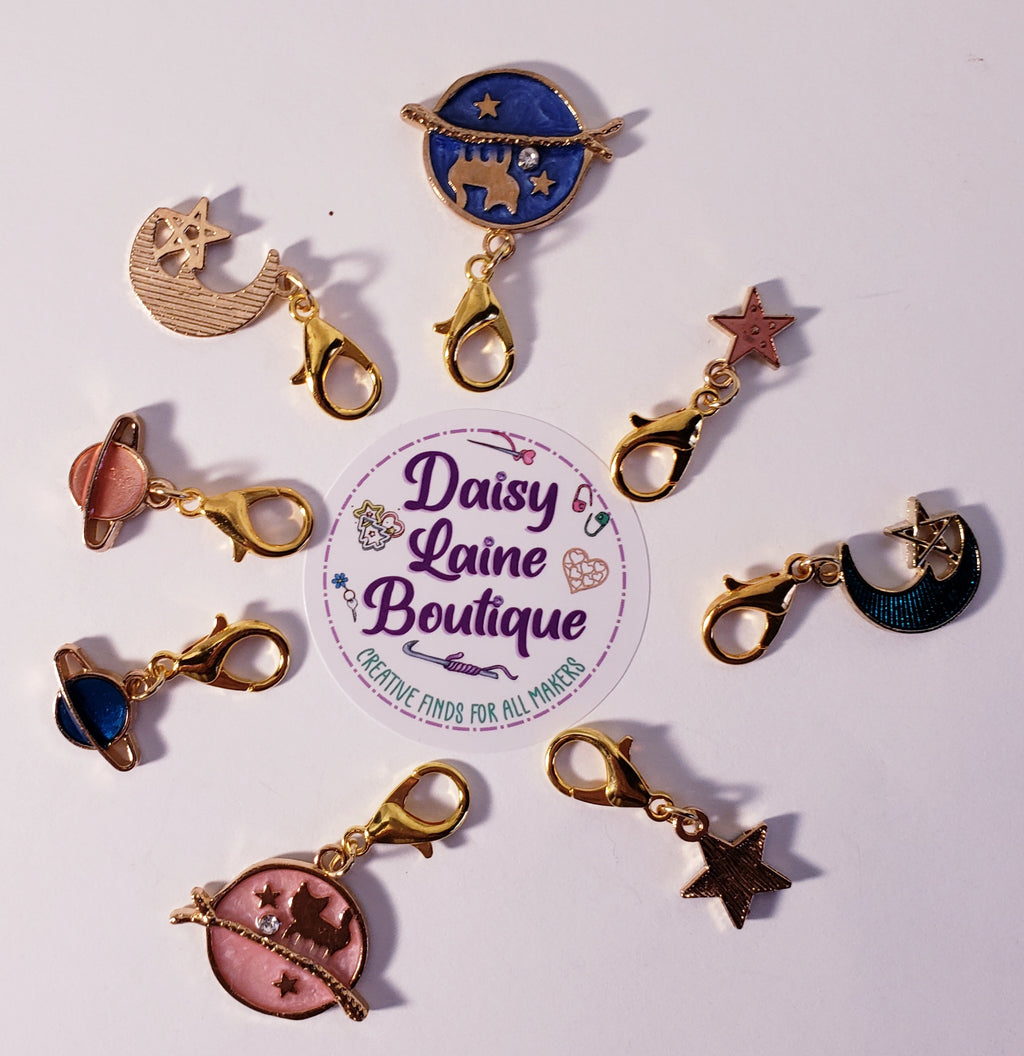 Cat Galaxy Stitch Markers