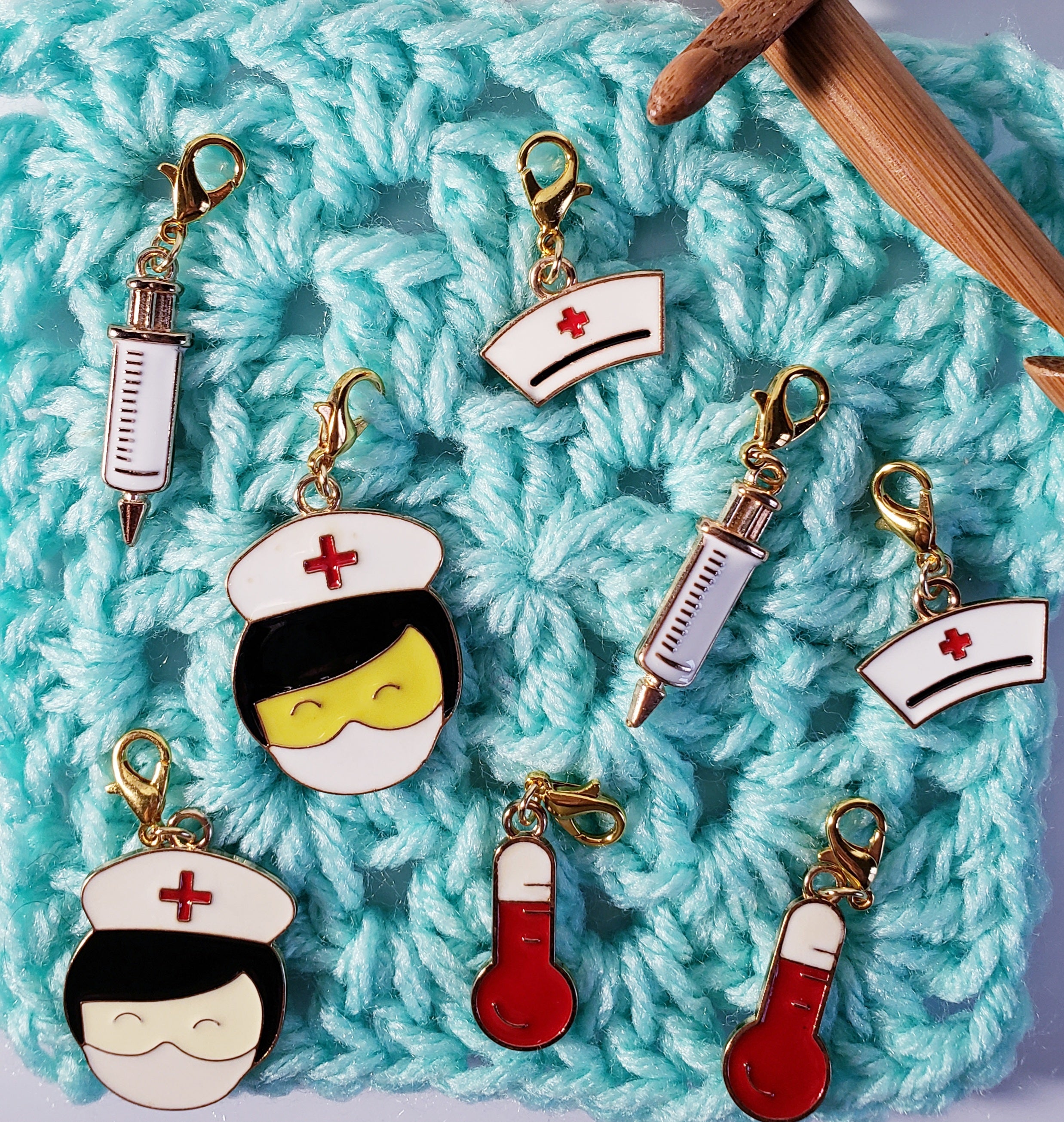 Nurse RN Stitch Markers