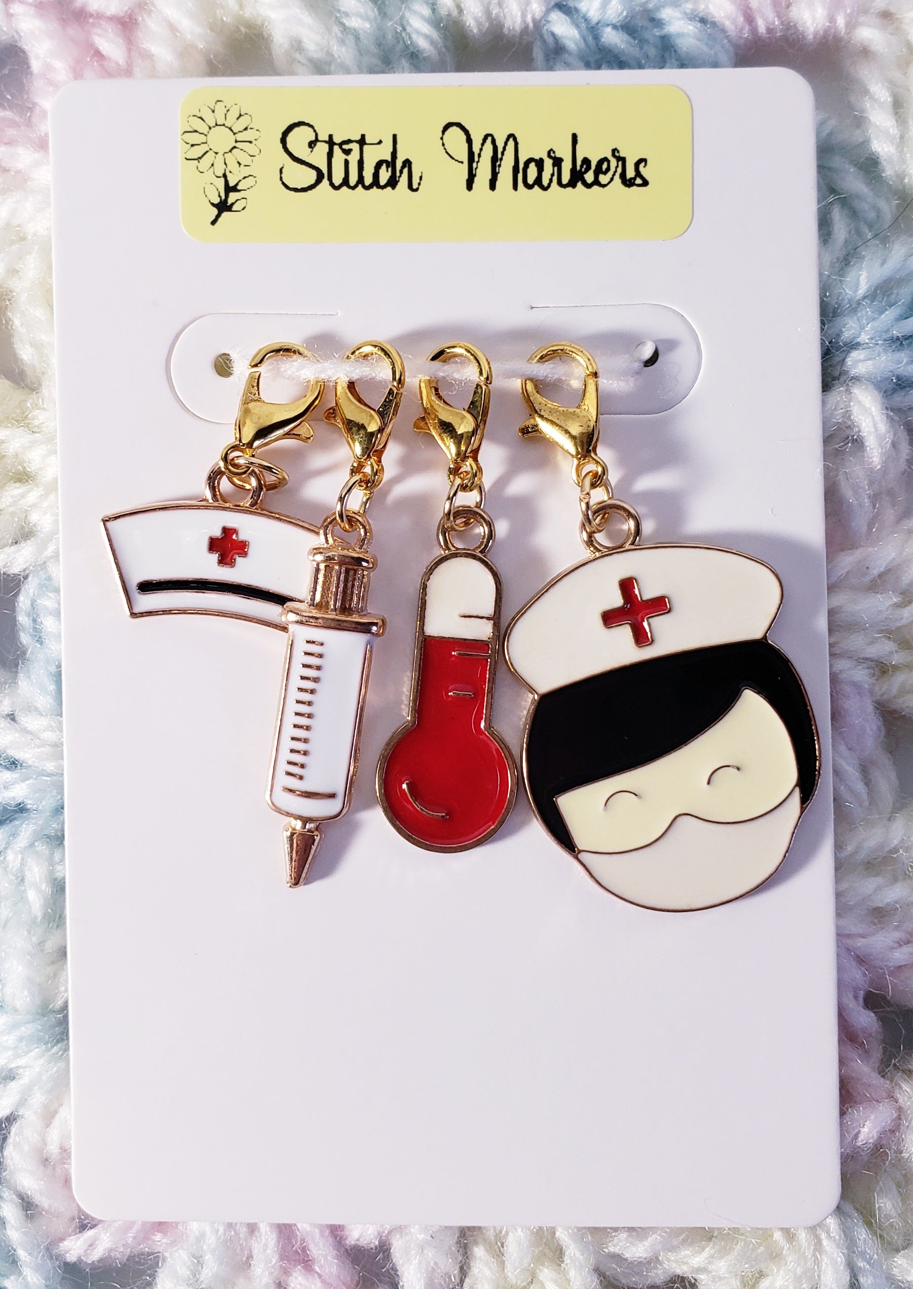 Nurse RN Stitch Markers