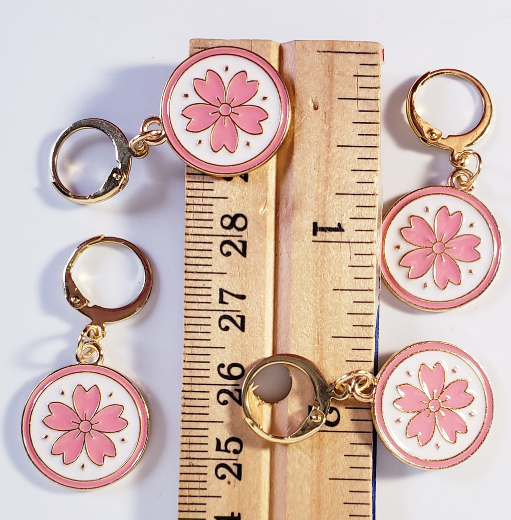 Cherry Blossom Stitch Markers