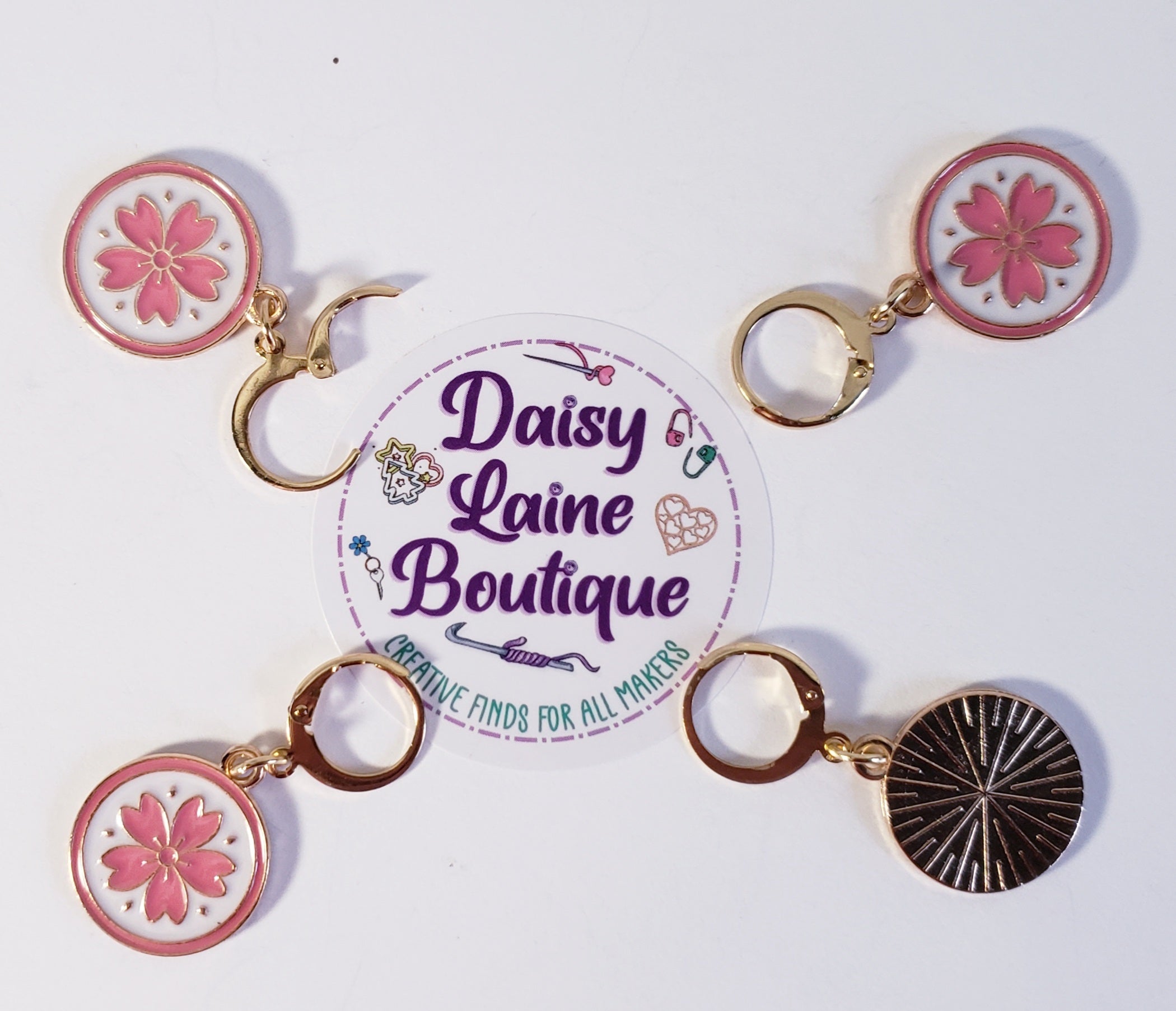 Cherry Blossom Stitch Markers