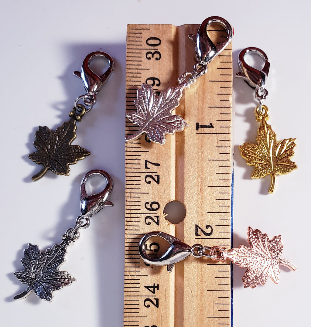 Maple Leaf Stitch Markers