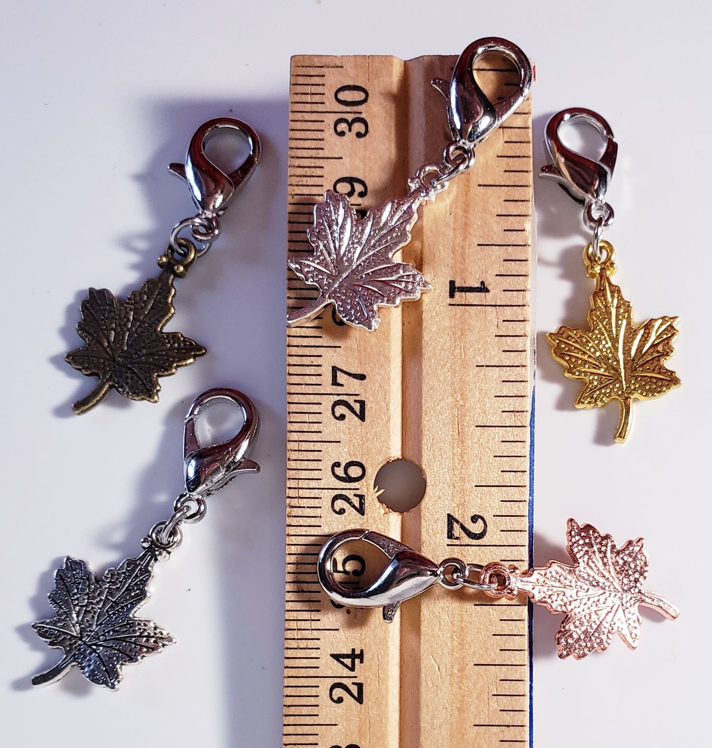 Maple Leaf Stitch Markers