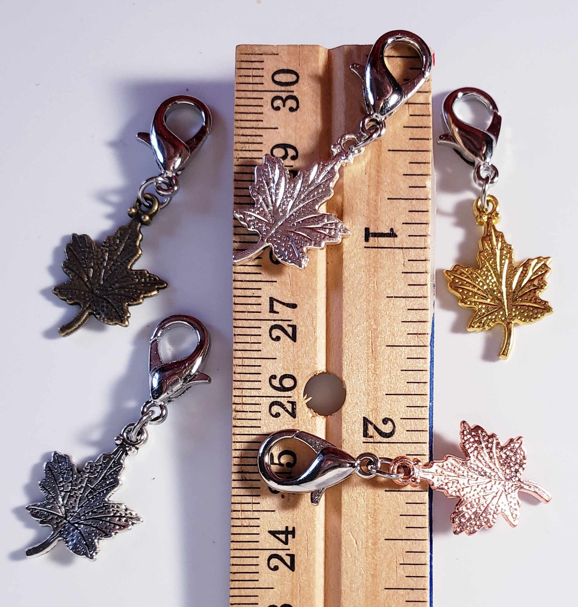 Maple Leaf Stitch Markers