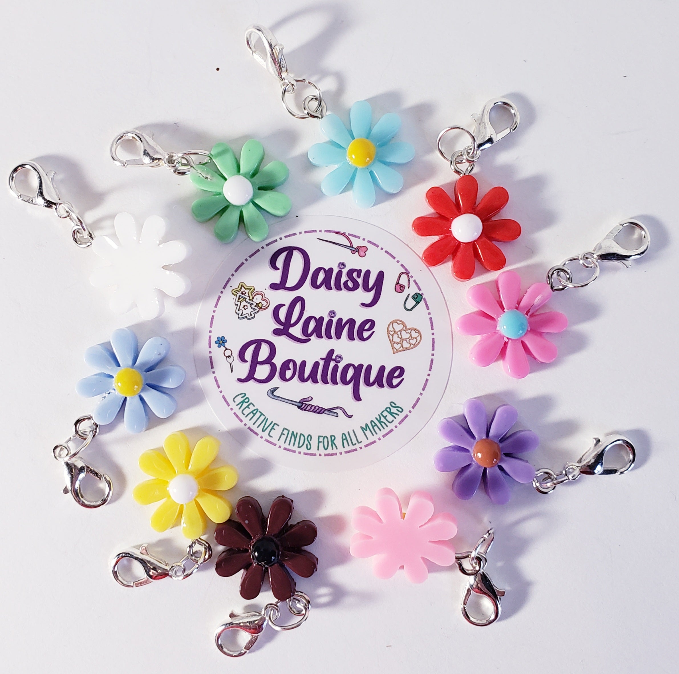 Daisy Resin Stitch Markers