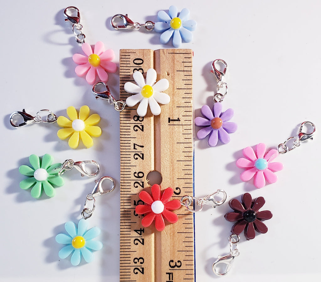 Daisy Resin Stitch Markers