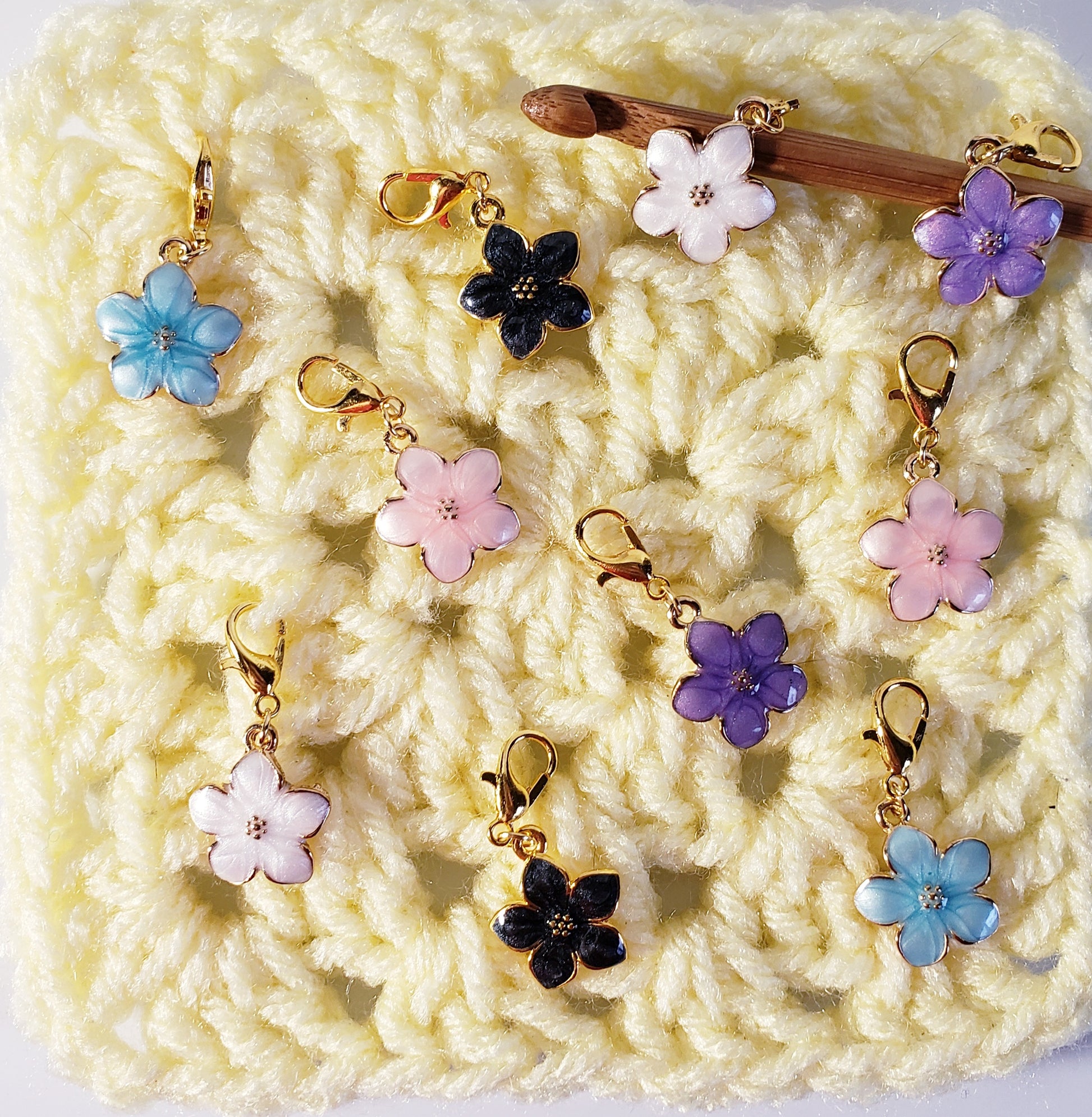 Cherry Blossom Stitch Markers