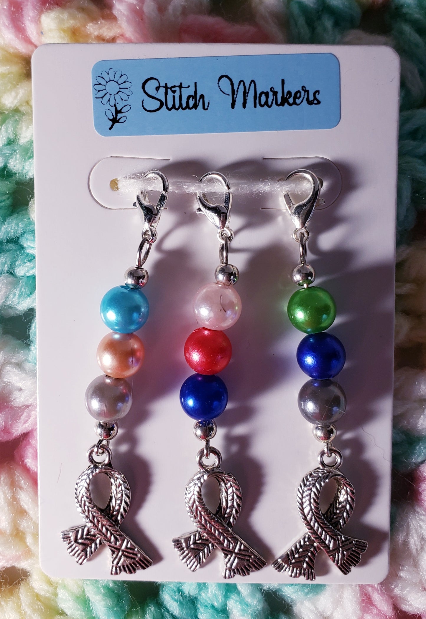 Knit Scarf Bead Stitch Markers