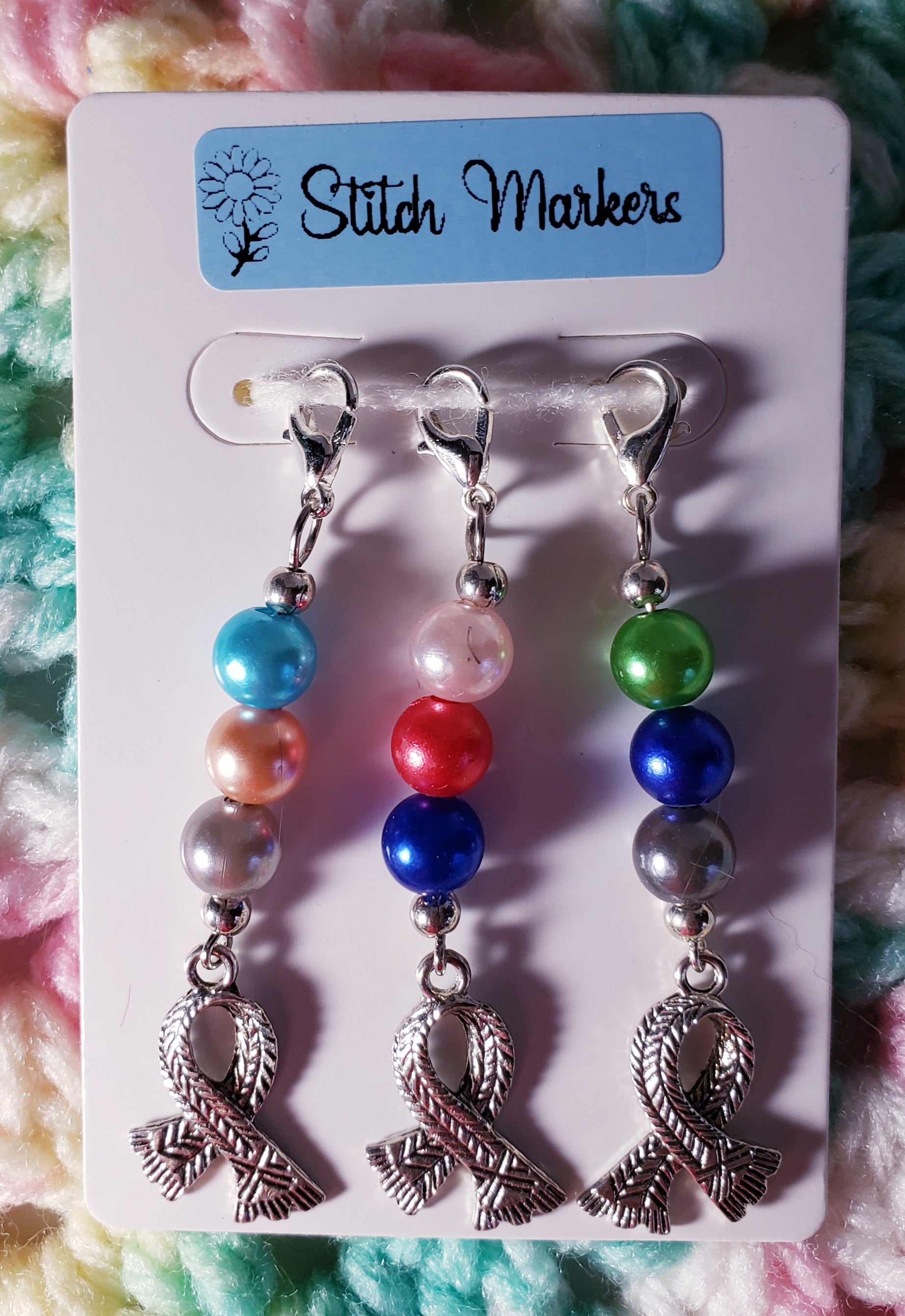 Knit Scarf Bead Stitch Markers