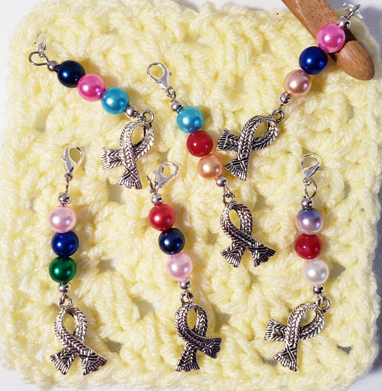 Knit Scarf Bead Stitch Markers