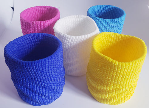 Knitted Slouch Pot Organizer