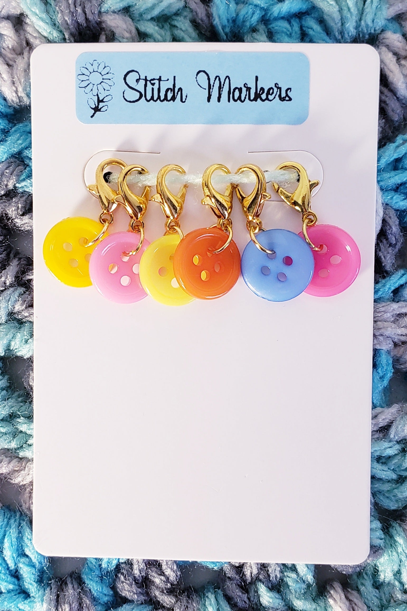 Button Stitch Markers