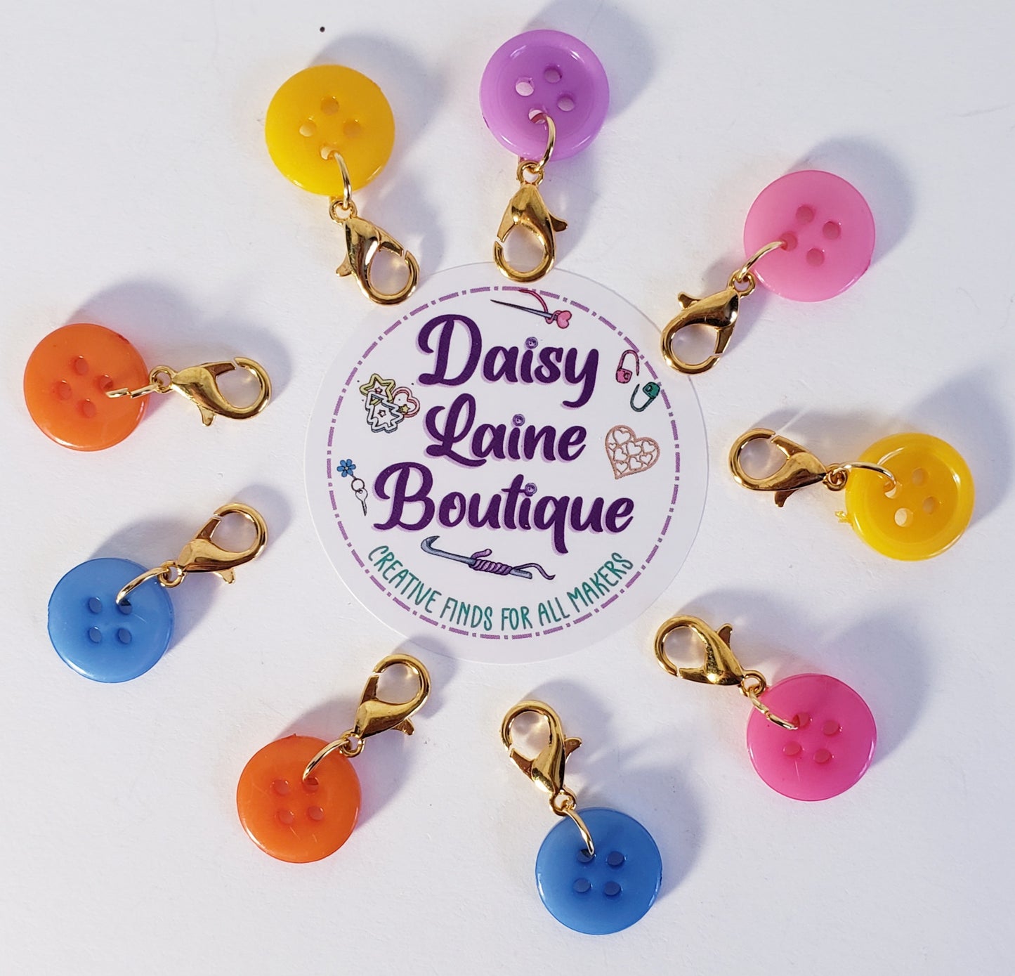 Button Stitch Markers