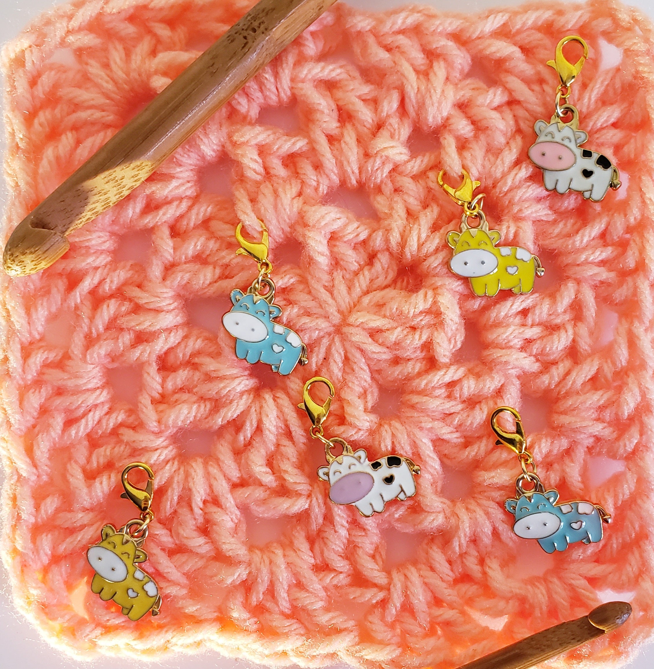 Cow Cute Stitch Markers