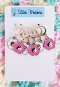 Flower Yin Yang Stitch Markers