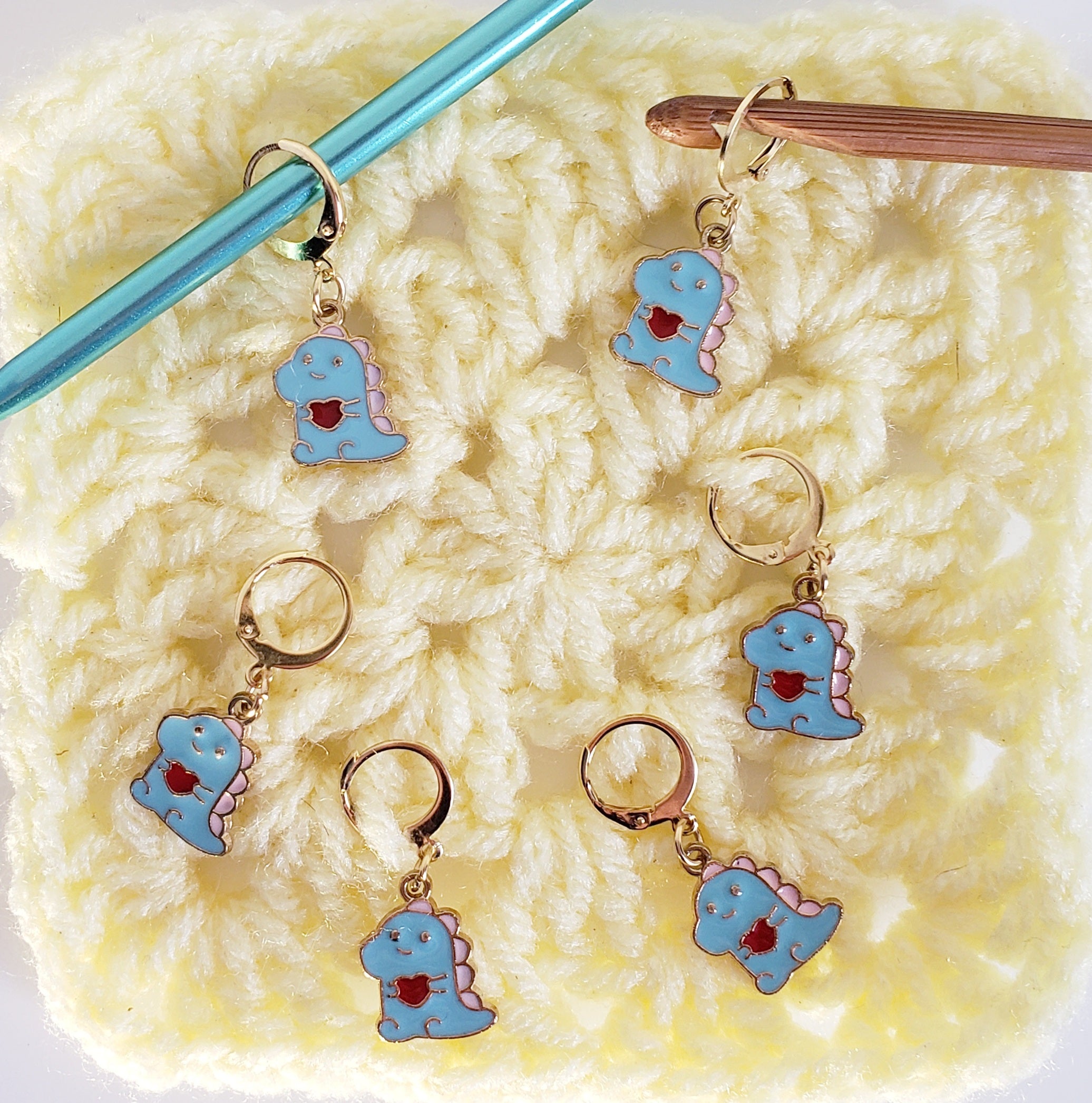 Dinosaur Baby Stitch Markers