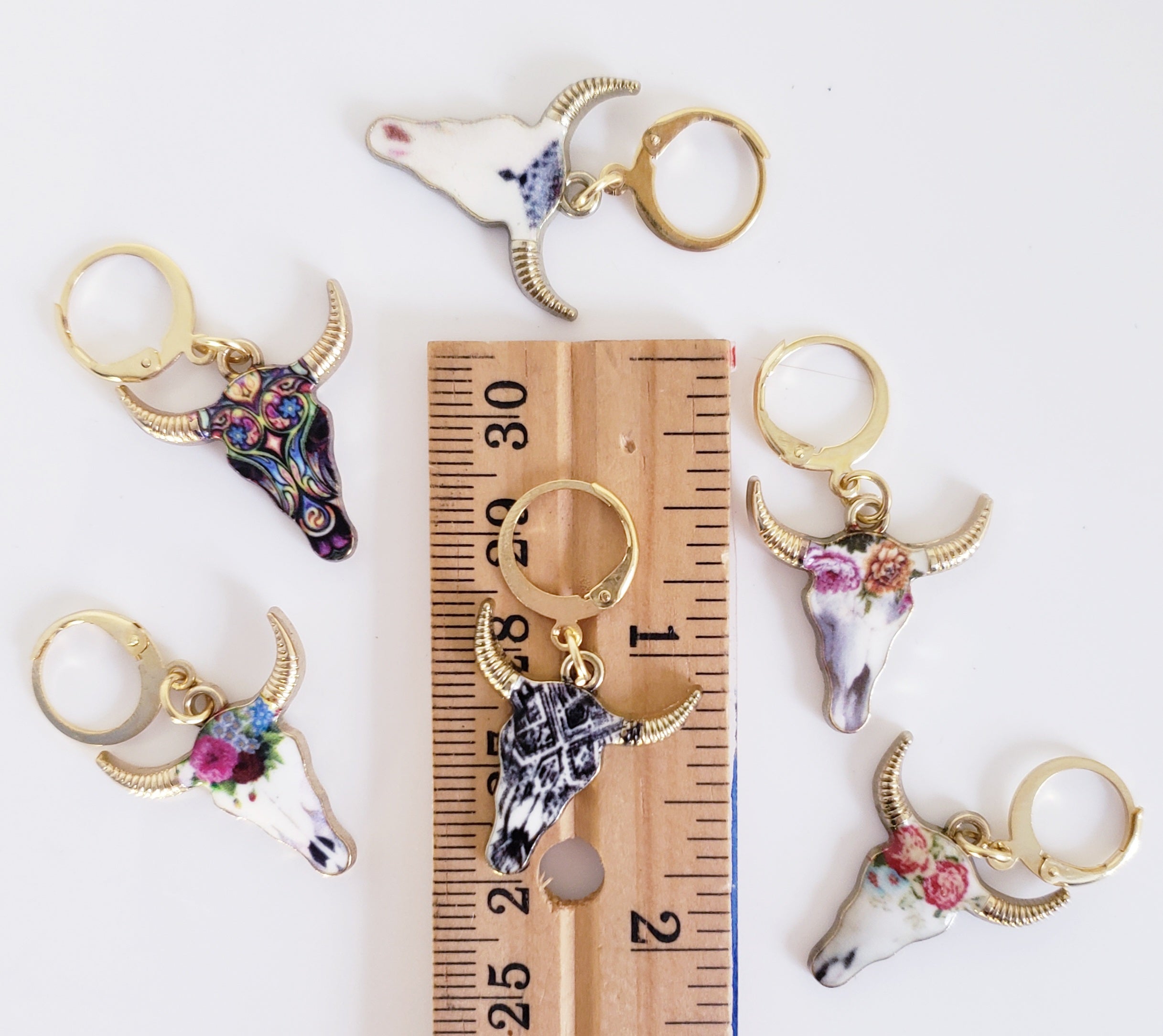 Steer Long Horn Cow Stitch Markers