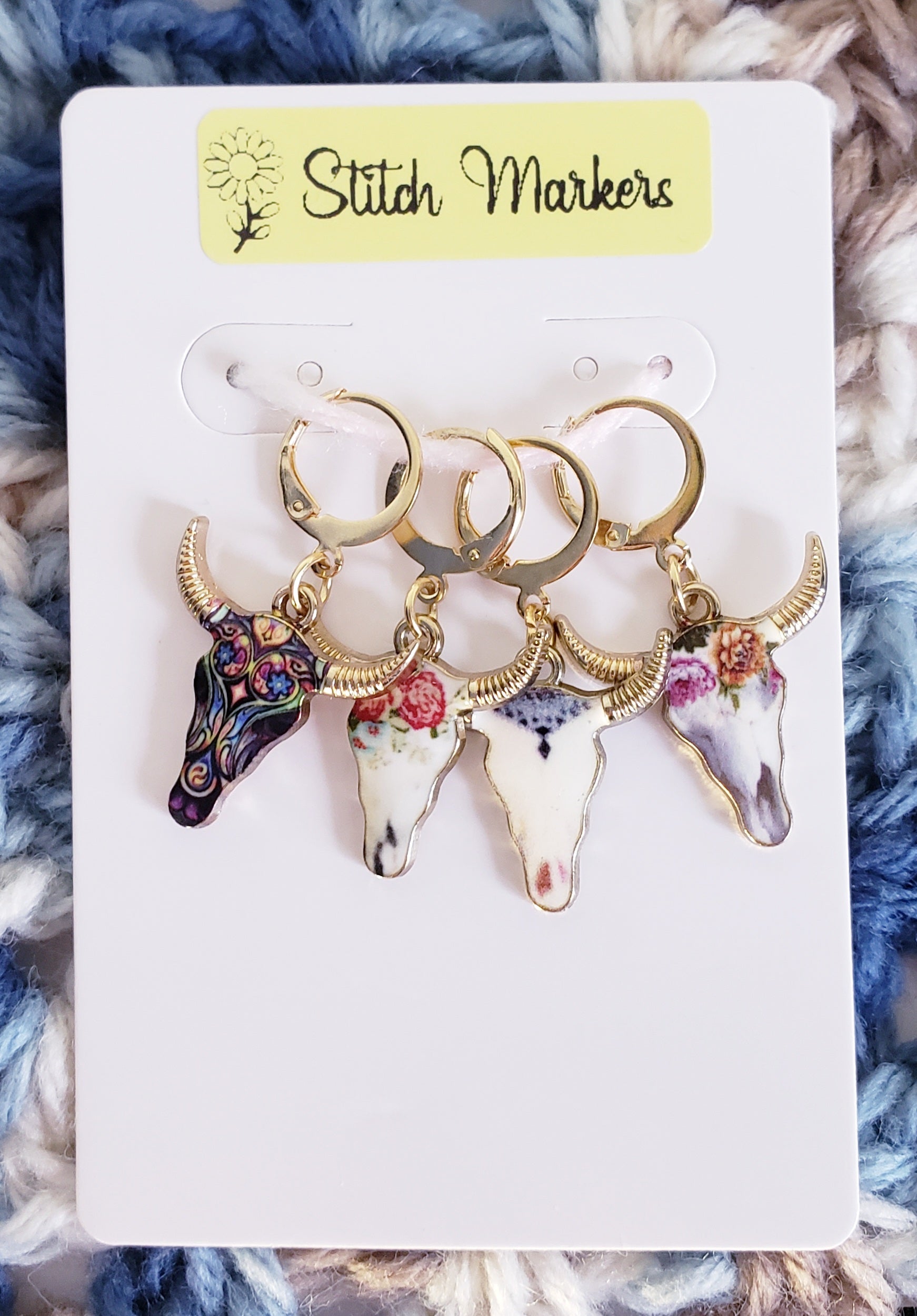 Steer Long Horn Cow Stitch Markers