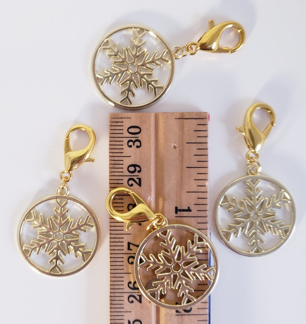 Snowflake Round Stitch Markers