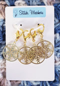 Snowflake Round Stitch Markers
