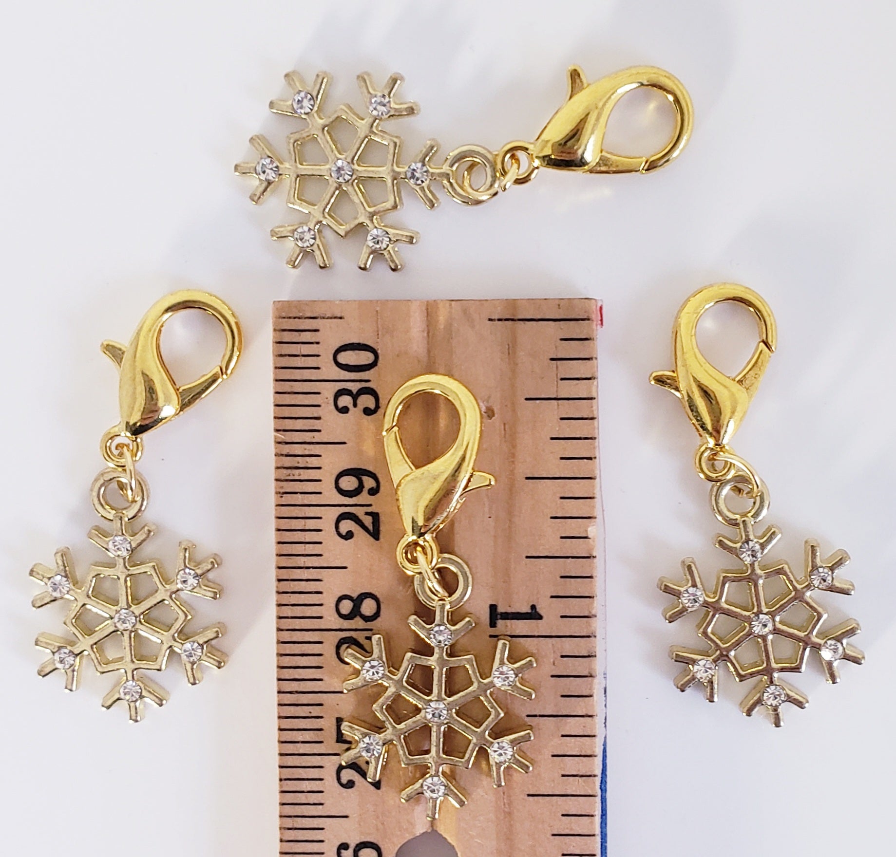 Snowflake Bling Stitch Markers
