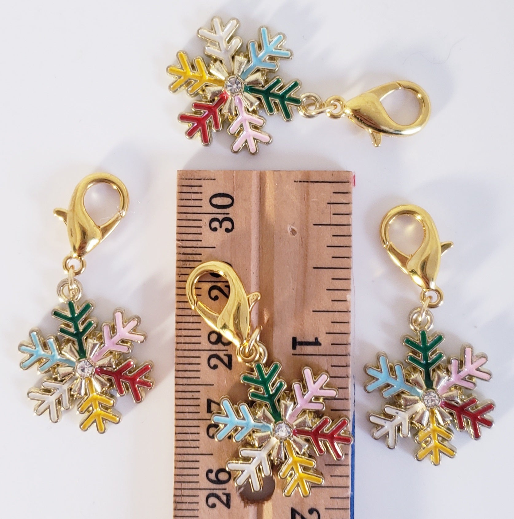 Snowflake Colorful Stitch Markers
