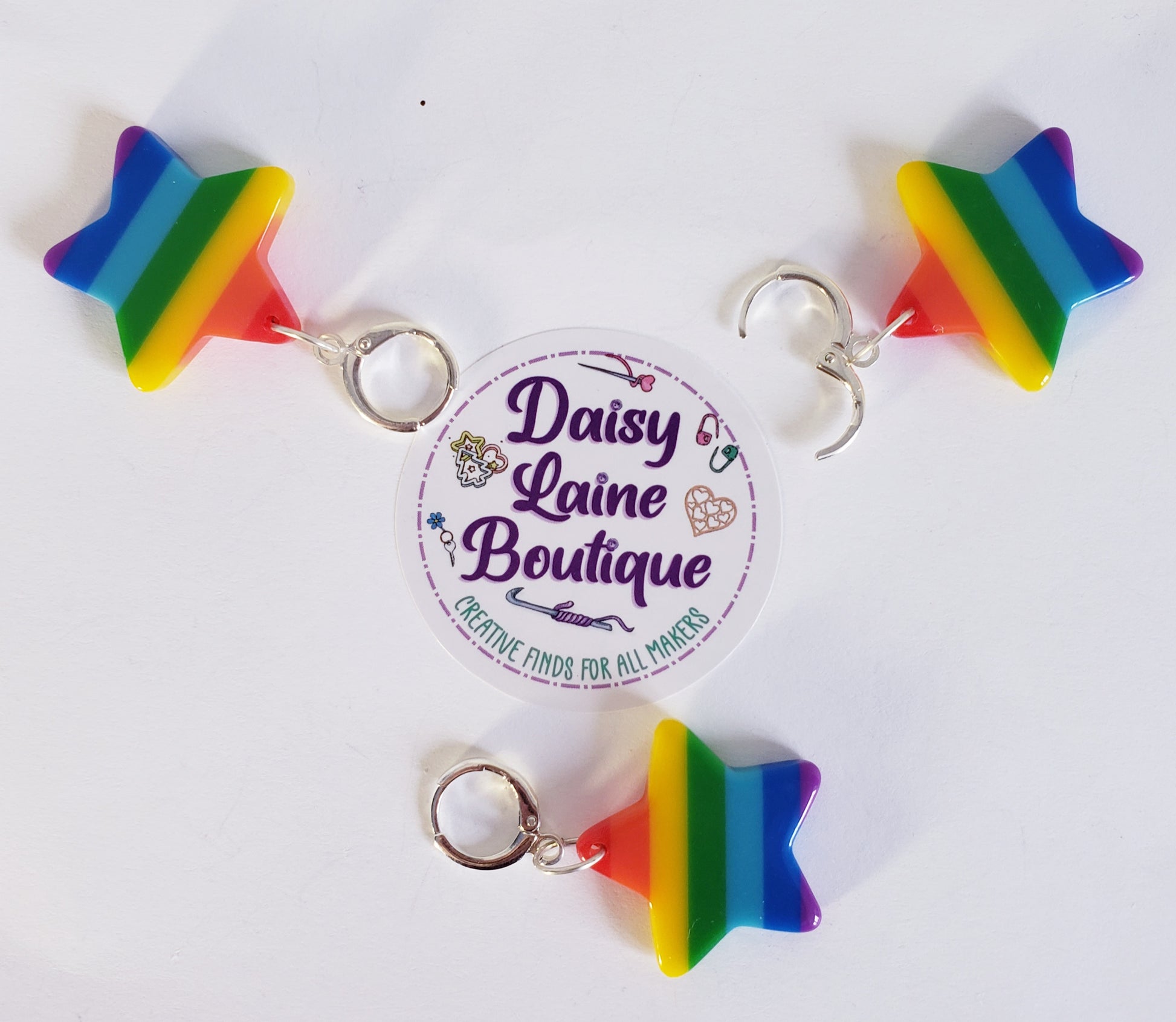 Star Rainbow Stitch Markers