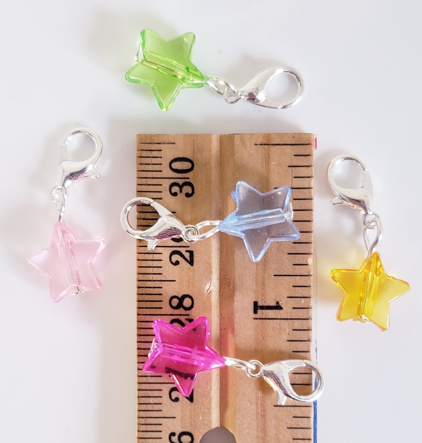 Star Clear Stitch Markers