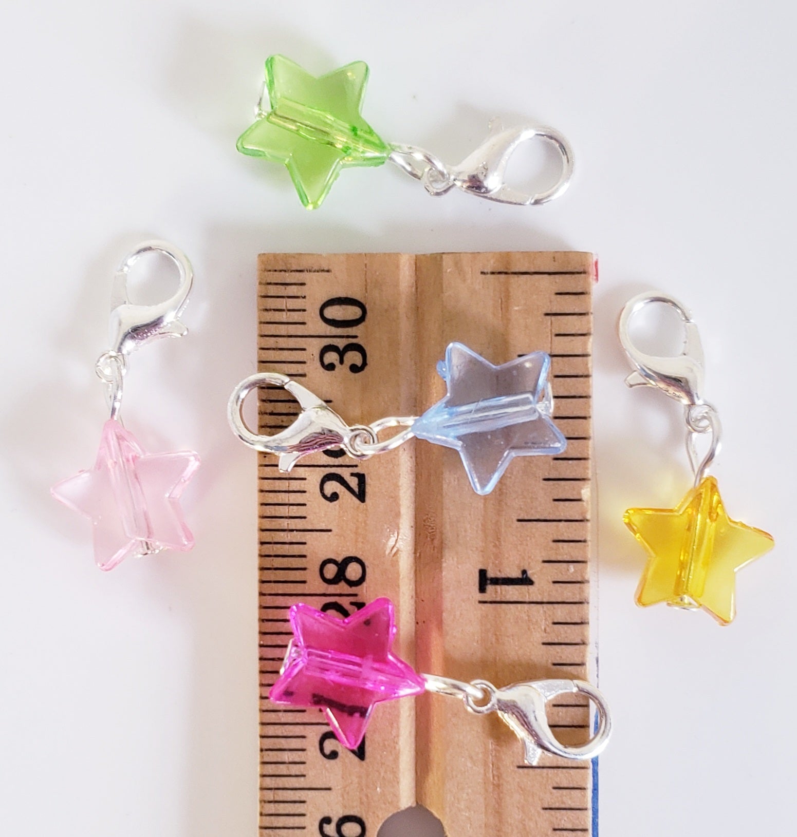 Star Clear Stitch Markers