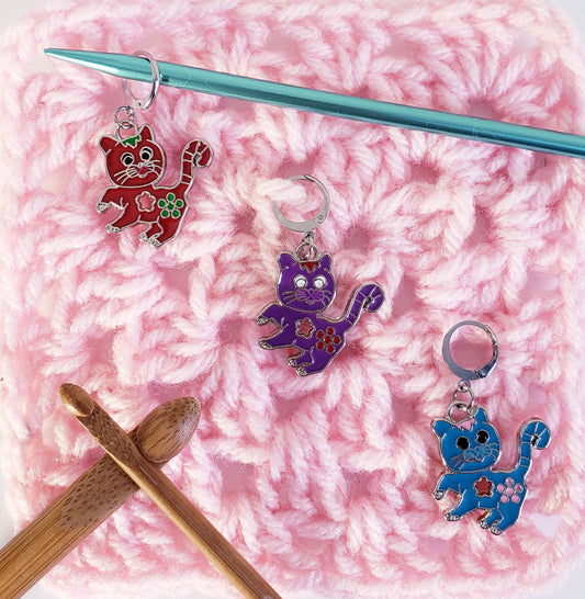 Cat Fun Stitch Markers