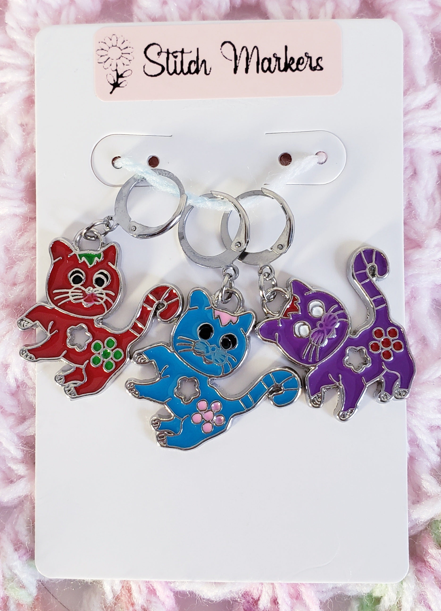 Cat Fun Stitch Markers
